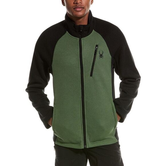 Spyder Mens  Raider Jacket, Green - Picture 1 of 3